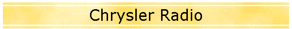 Chrysler Radio